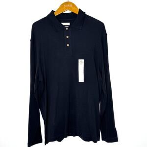 Paradise‎ Collection Polo Men's Large Black Long Sleeve New